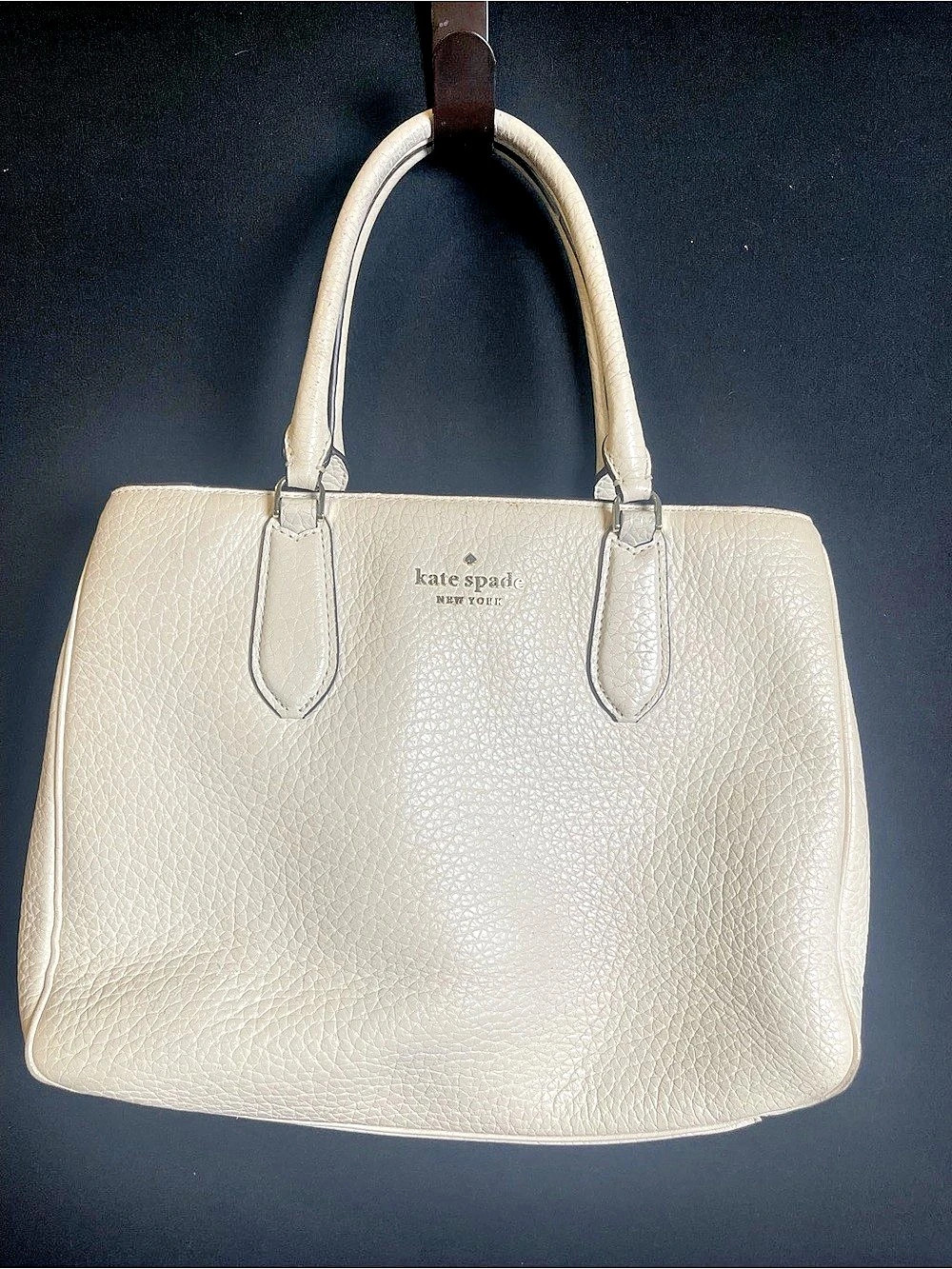 Kate Spade Pebbled Tote in Cream